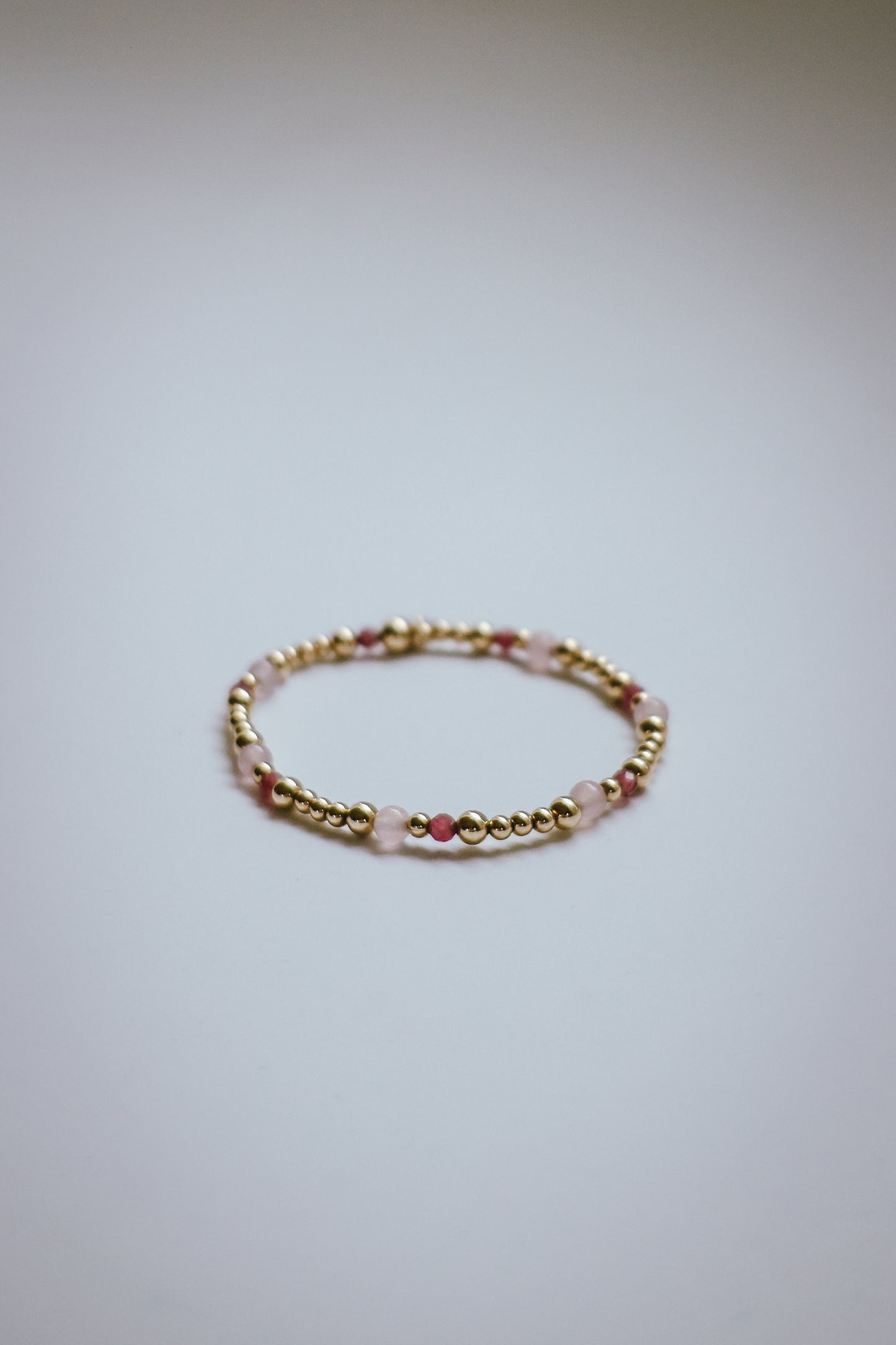 'Empower Bracelet' Gemstone beads, pink