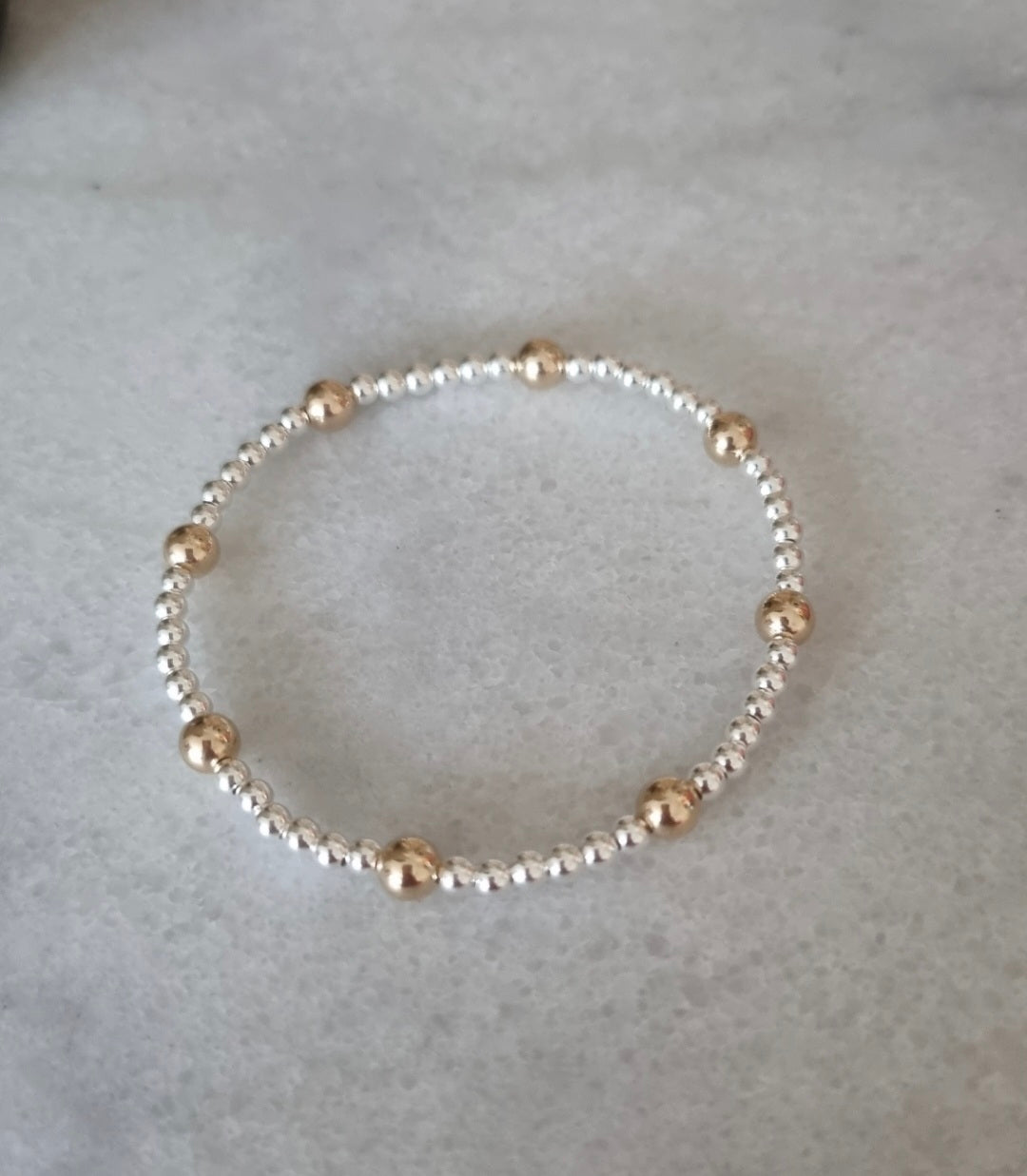 Ella Bracelet mixed metal/sterling silver/gold-filled