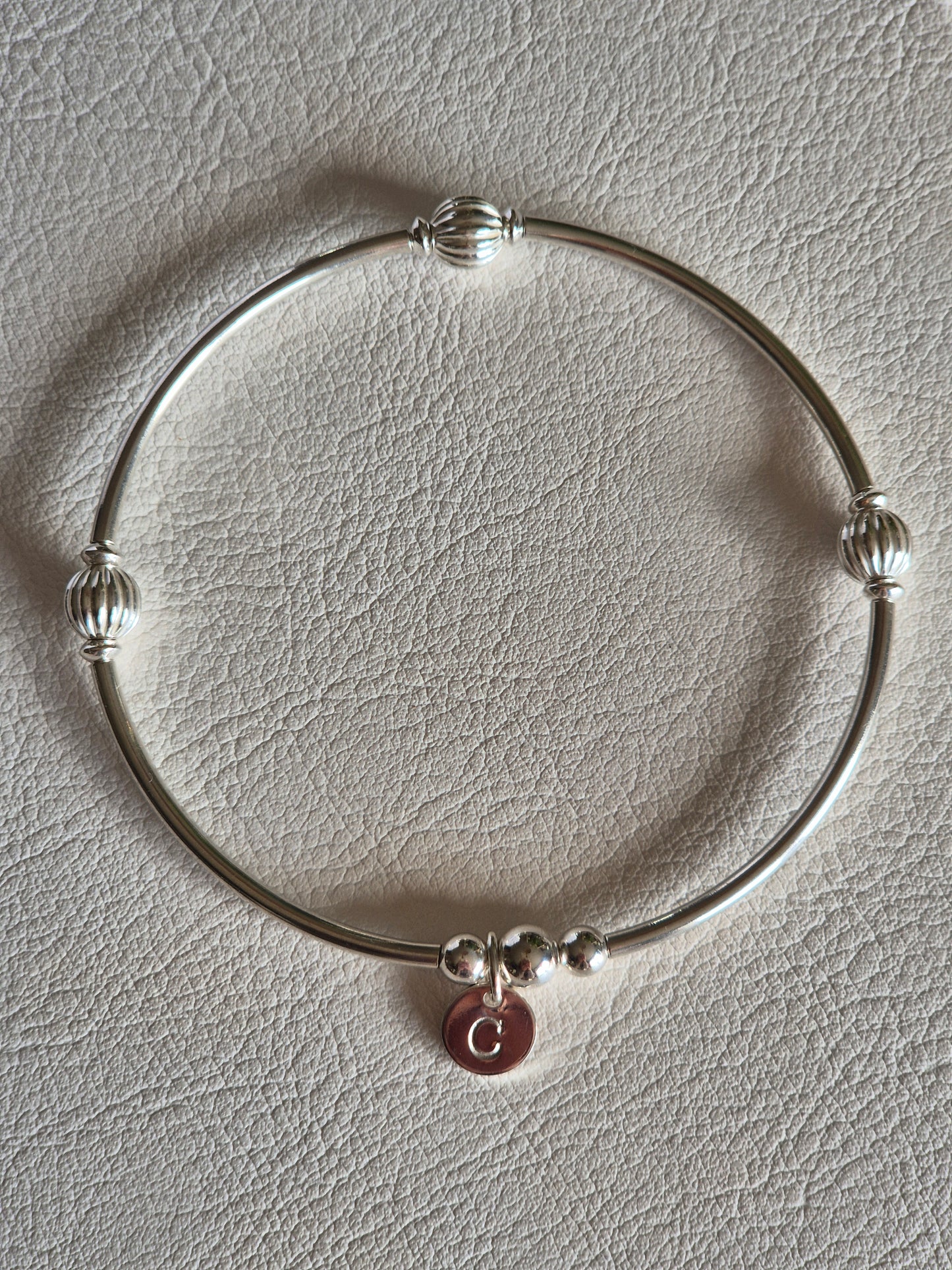 'Aurora' bangle bracelet sterling silver
