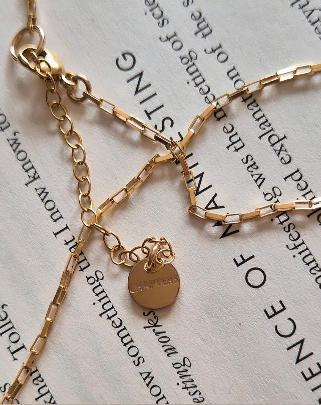 The 'Bookmark Necklace and Bracelet' set