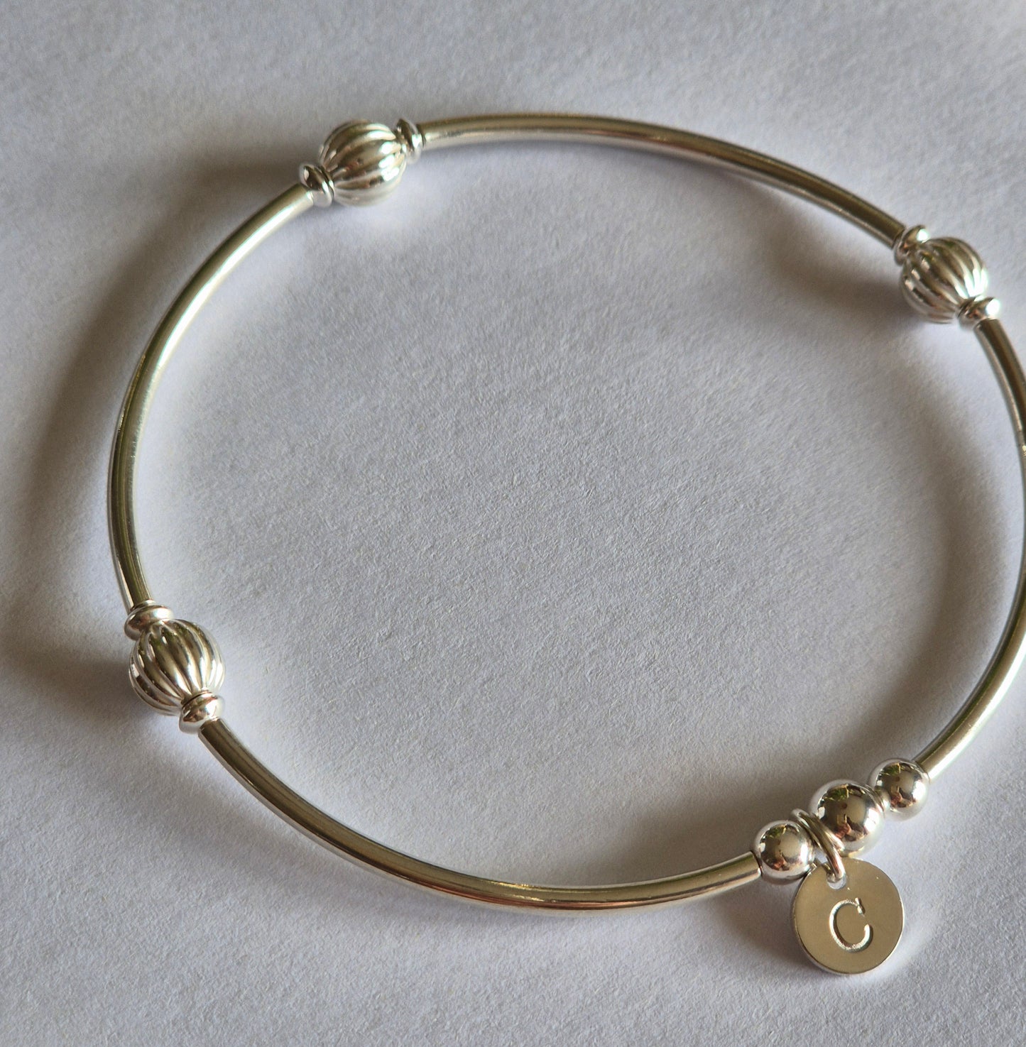 'Aurora' bangle style bracelet sterling silver