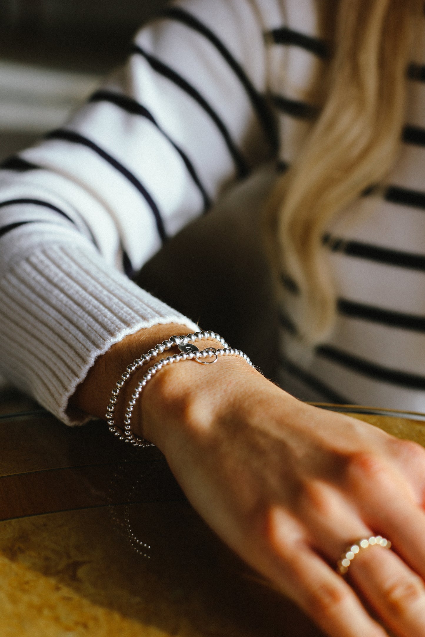 4mm beaded bracelet