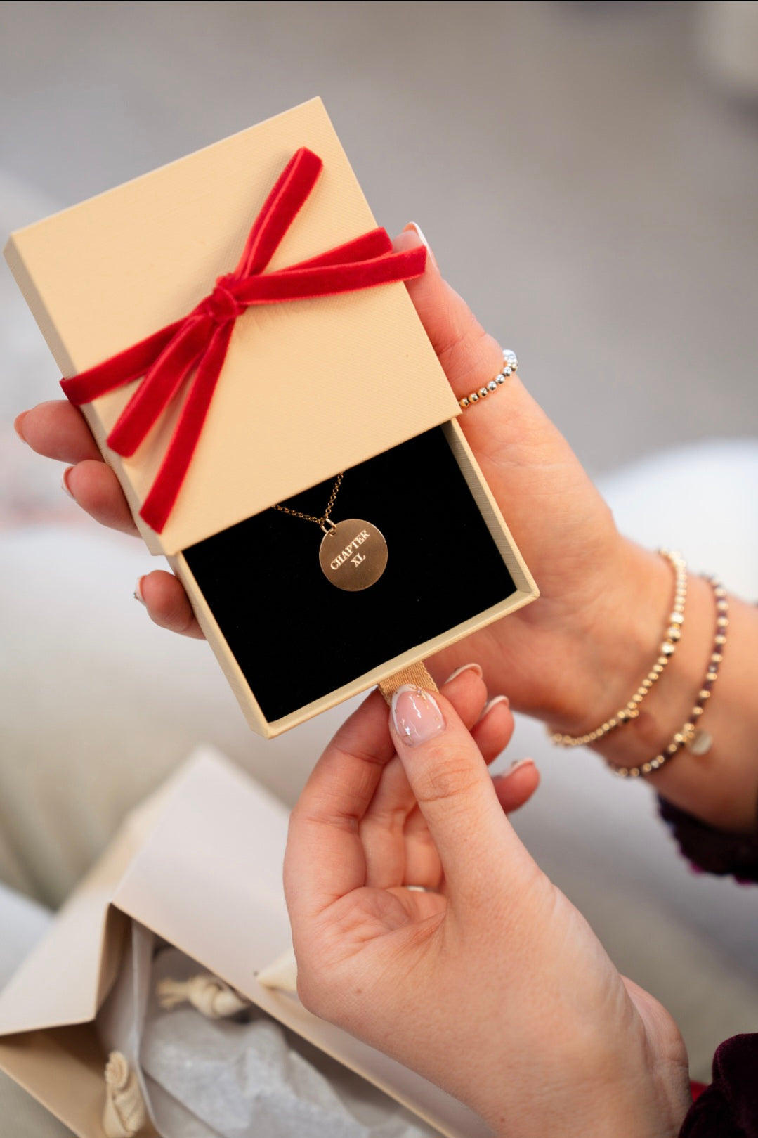 Chapters Engraved Necklace