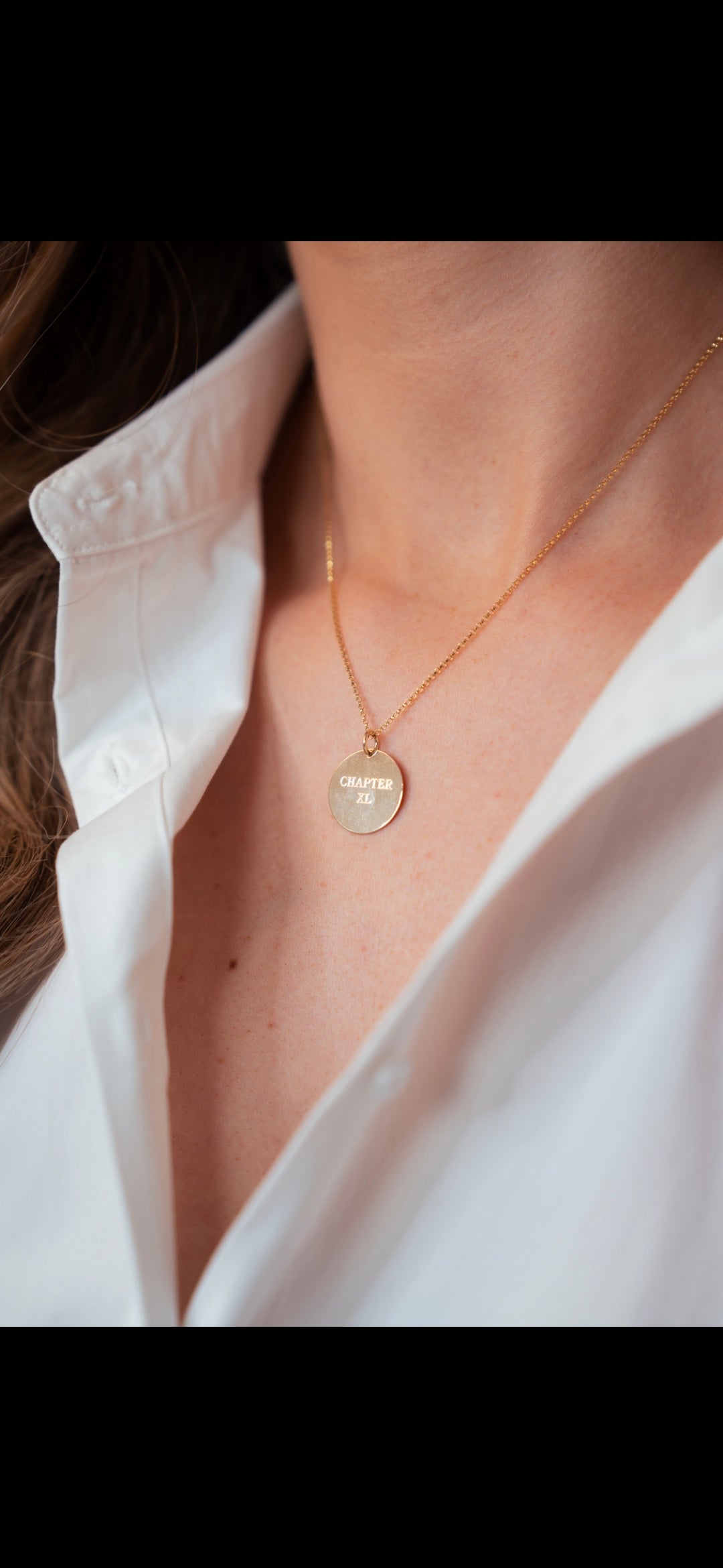 Chapters Engraved Necklace