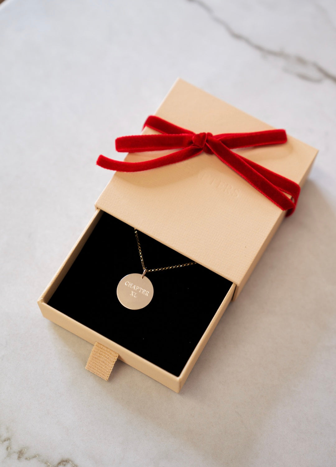 Chapters Engraved Necklace