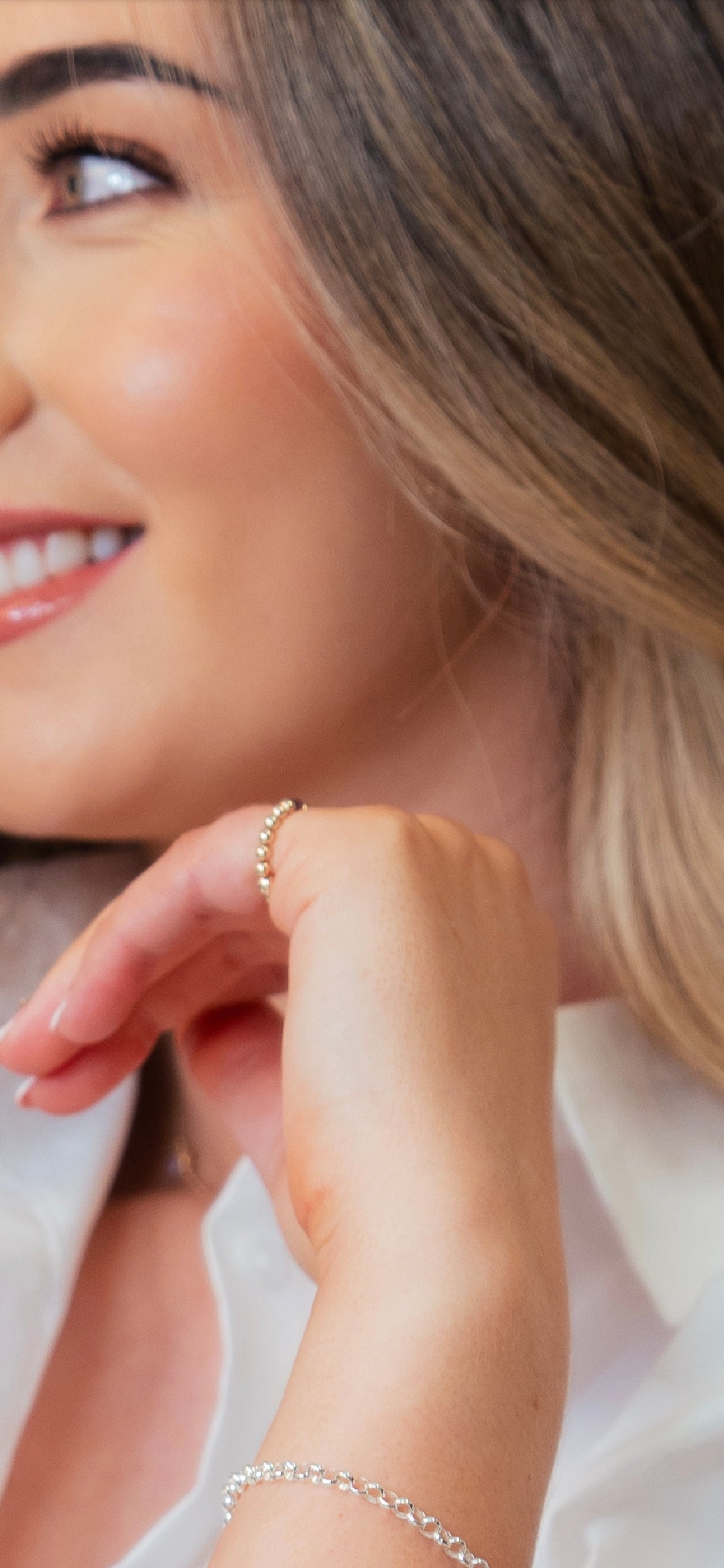 Garnet Pinky Promise Ring