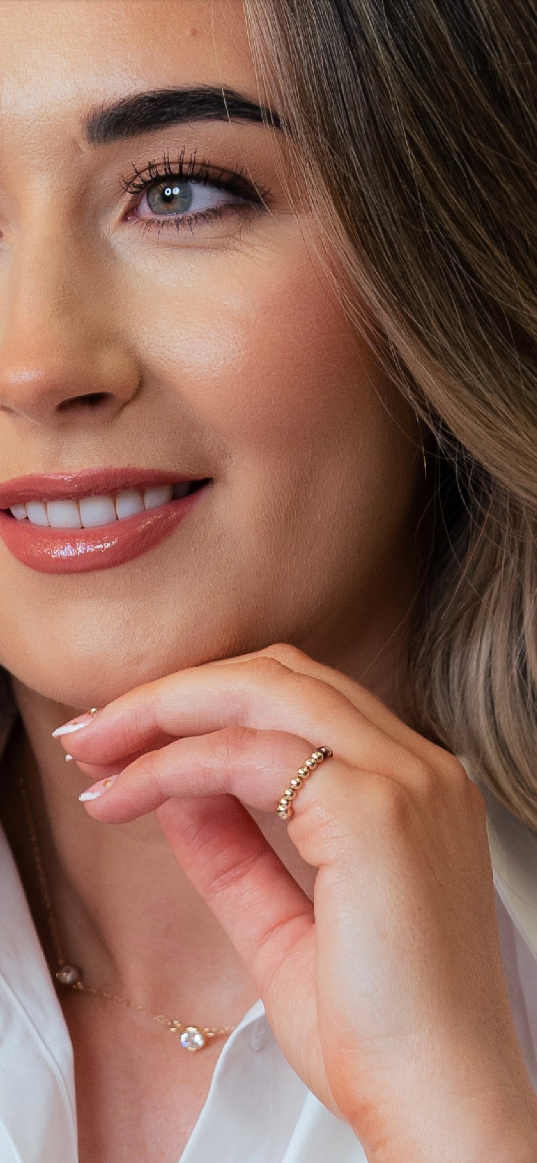 Garnet Pinky Promise Ring