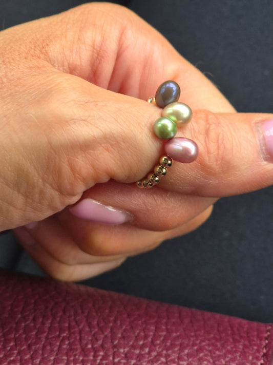'Posy' stretch ring