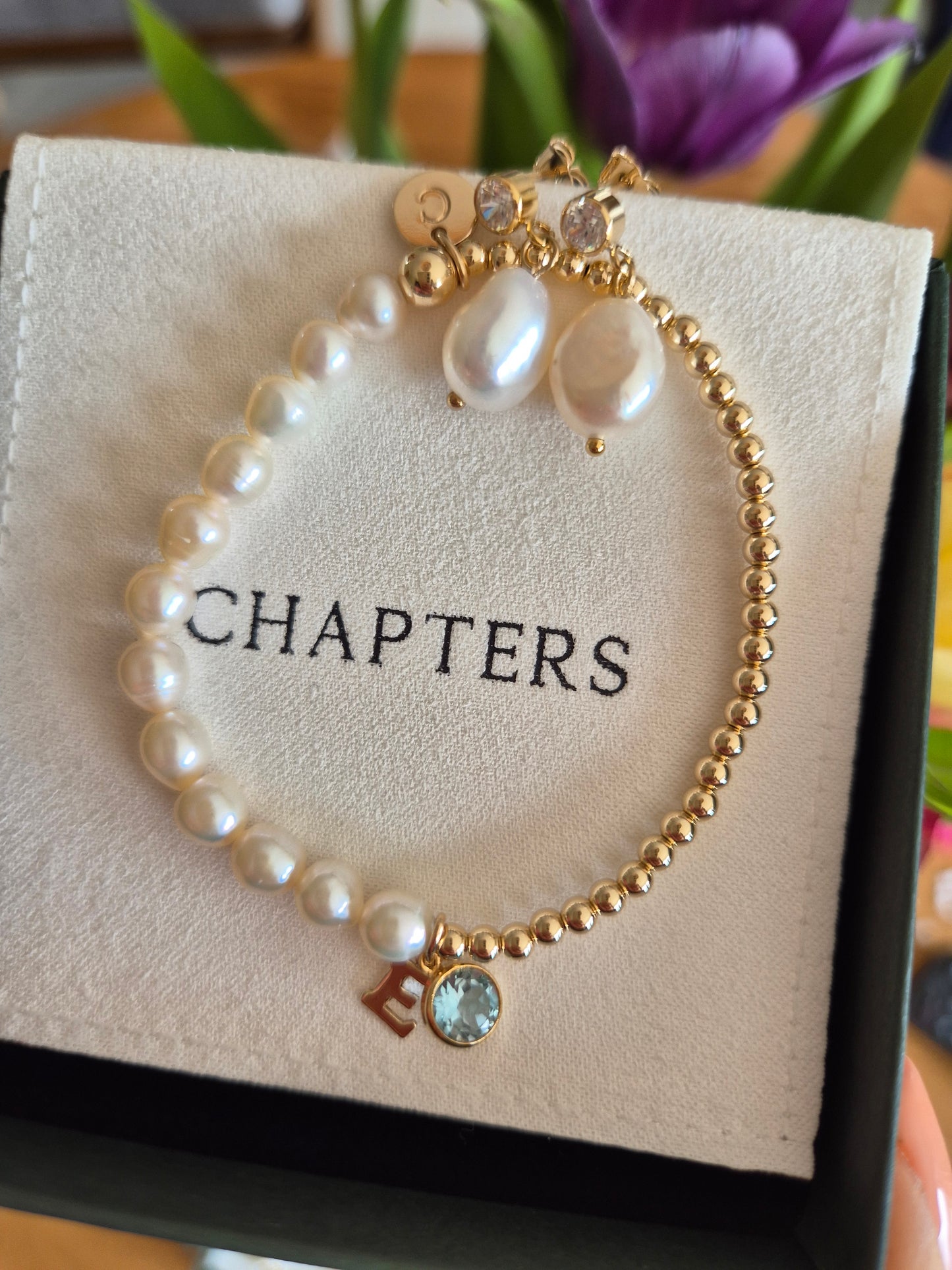Birthstone charms gold-filled and sterling silver