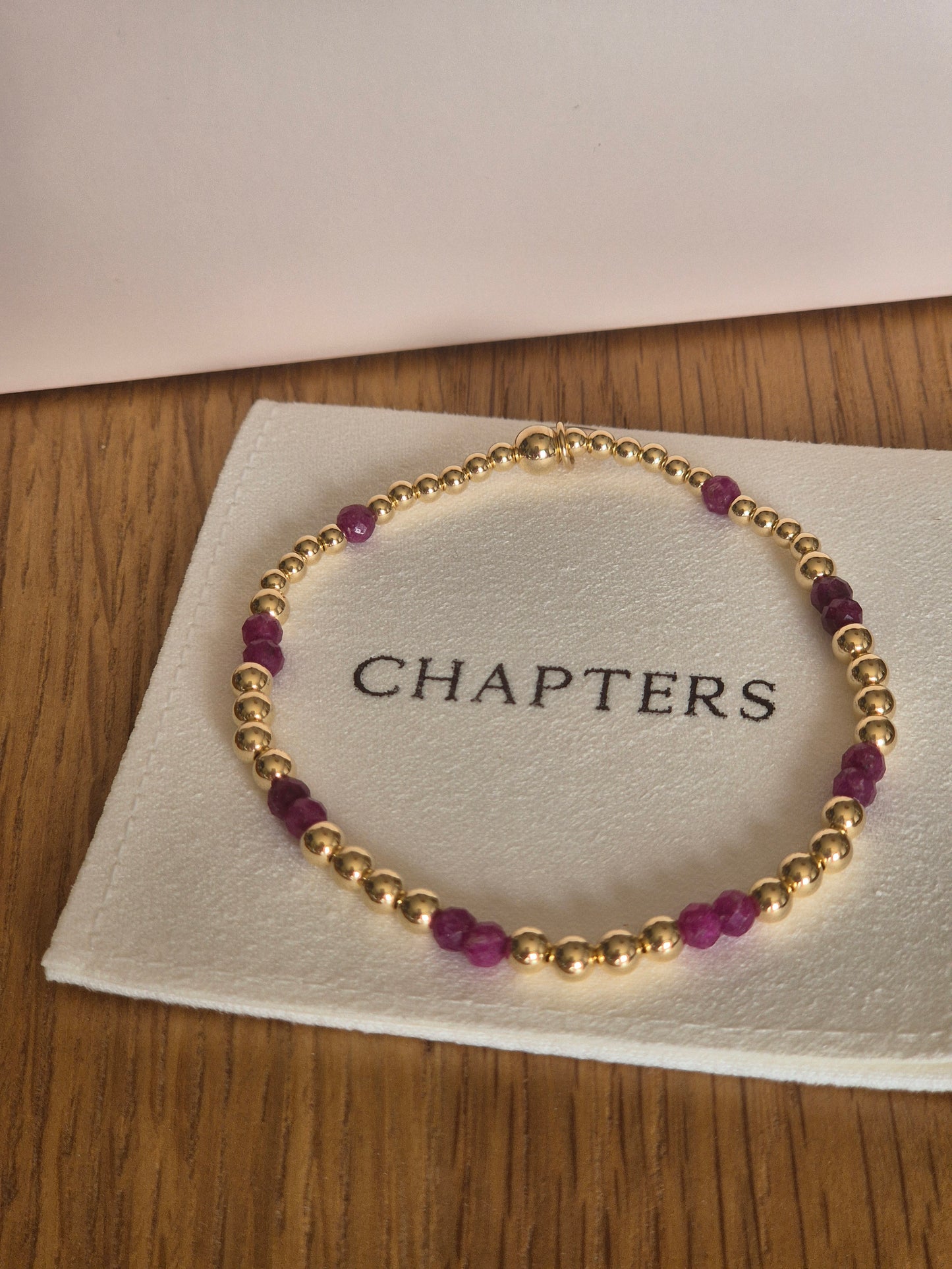 Ruby Gemstone Bracelet