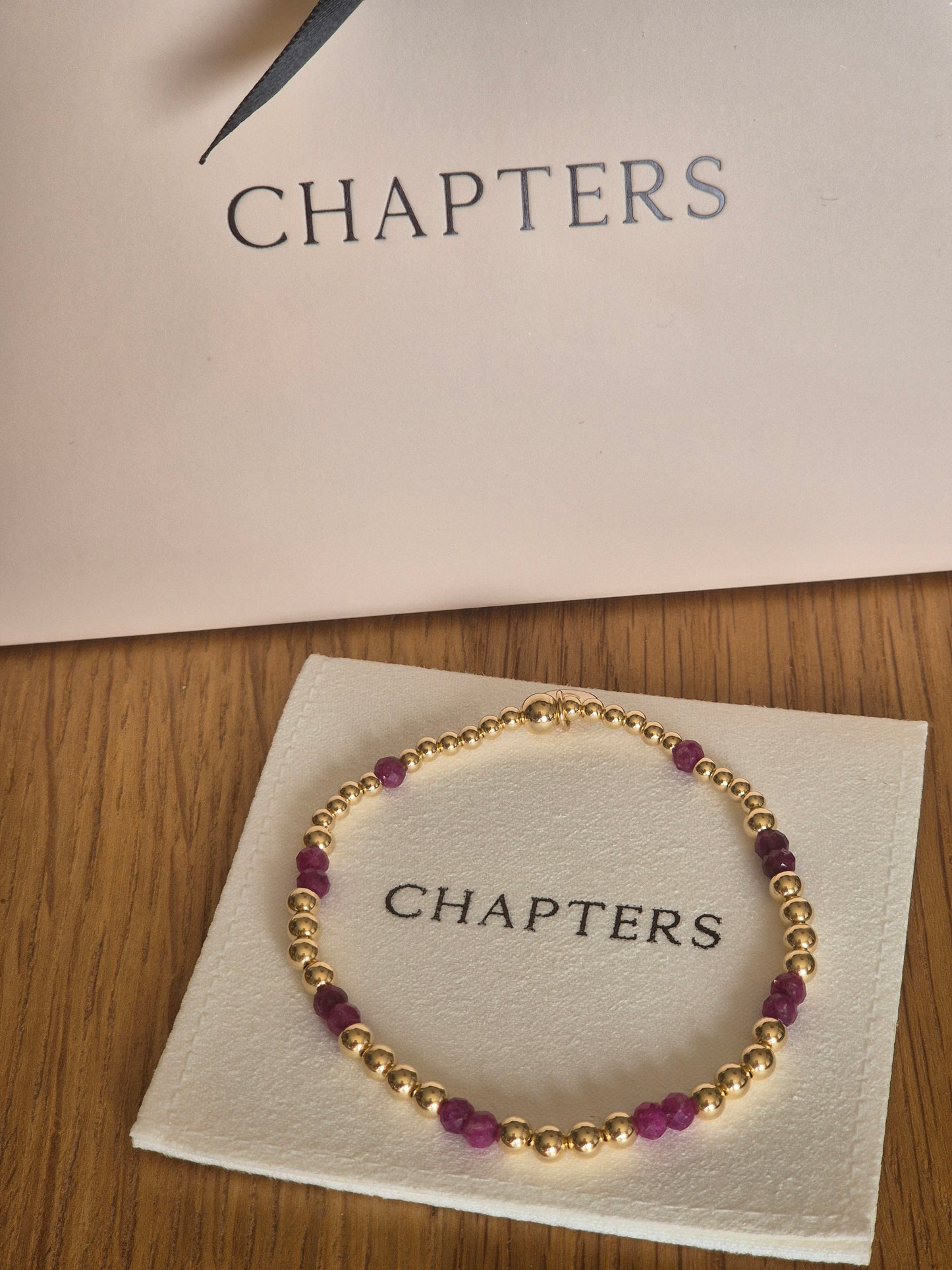 Ruby Gemstone Bracelet