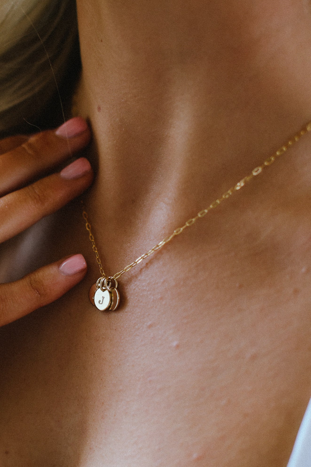 Handstamped Necklace 