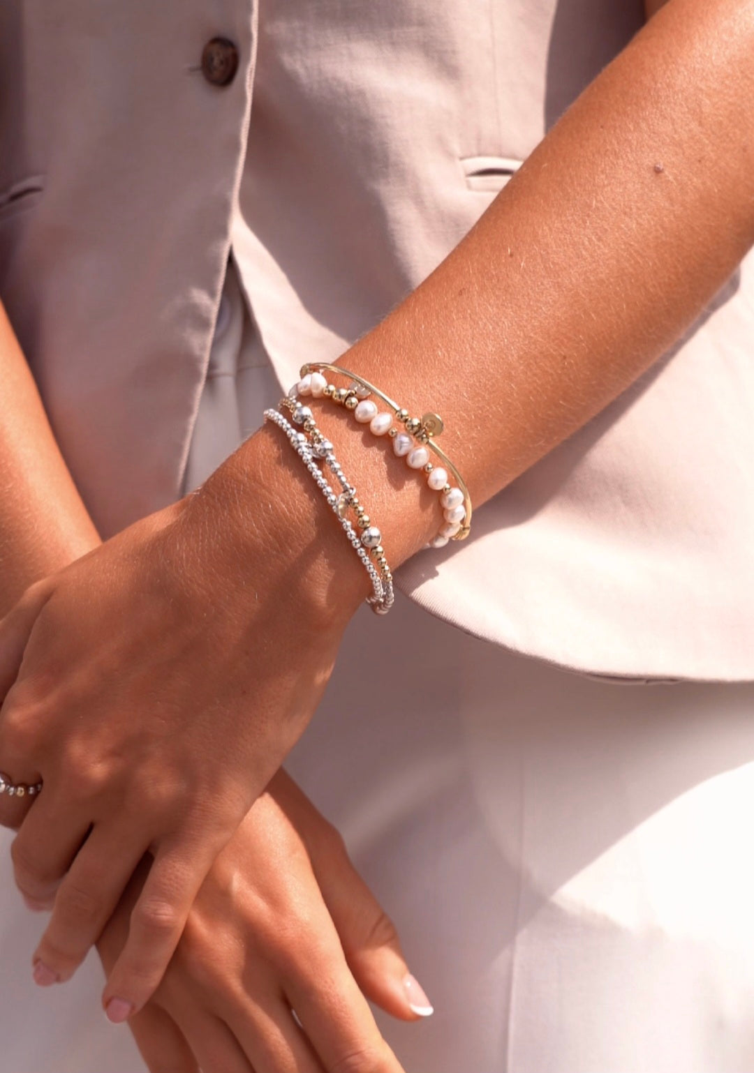 Elegant 'Melissa' freshwater pearl bracelet