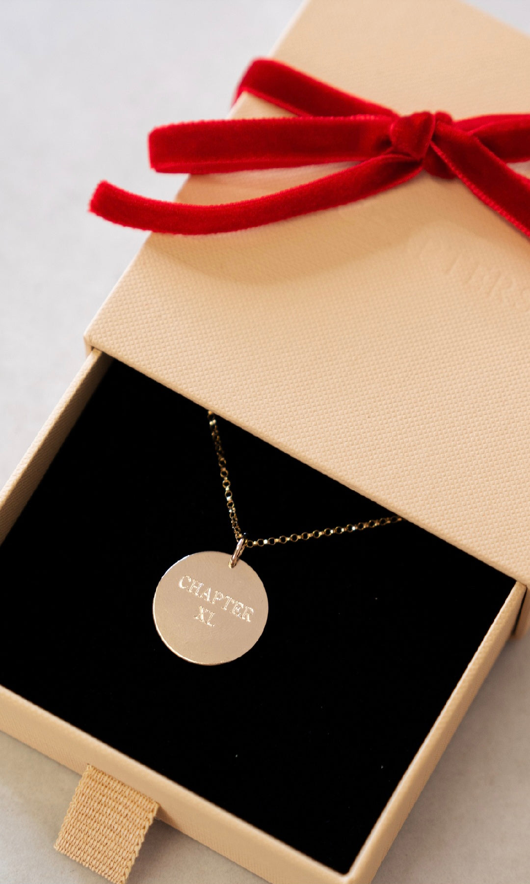 Chapters Engraved Necklace