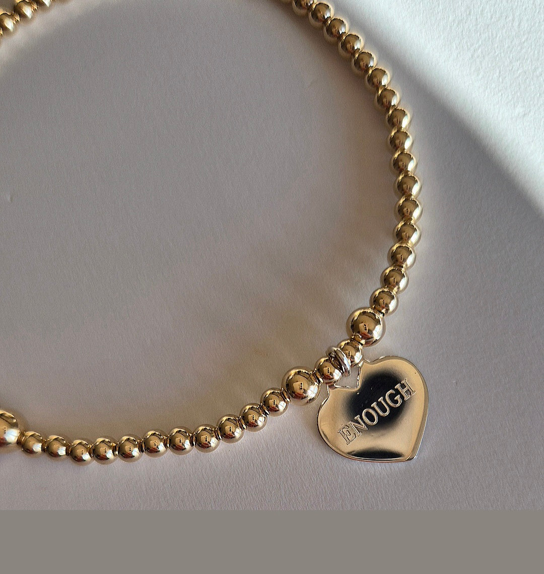 'Enough' Ladies bracelet