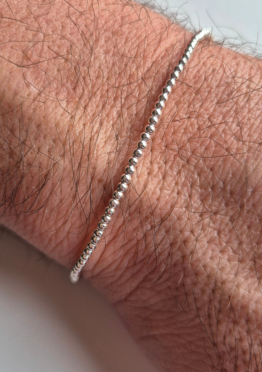 NEW Men's tiny beaded bracelet
