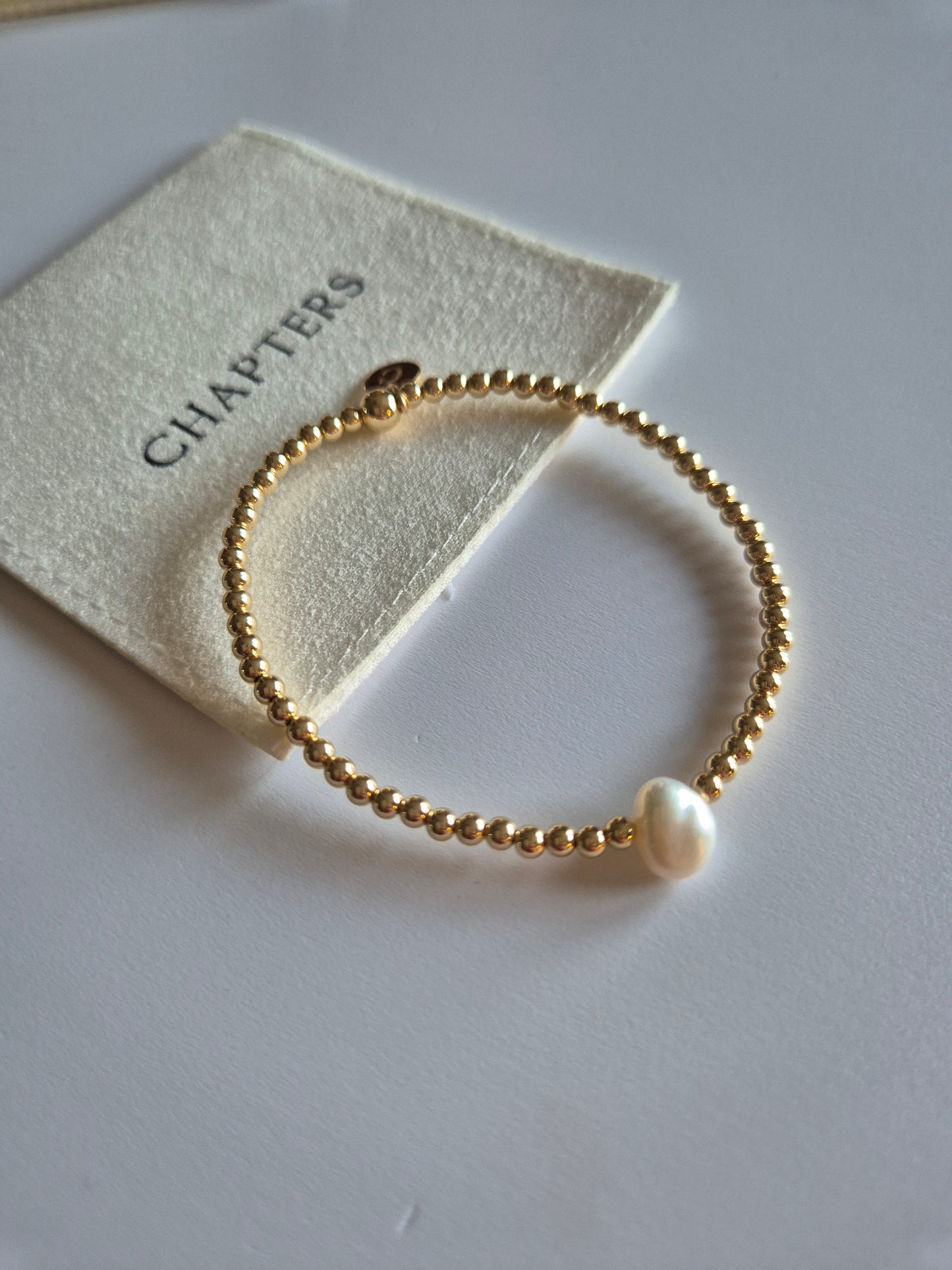 Single freshwater pearl bracelet