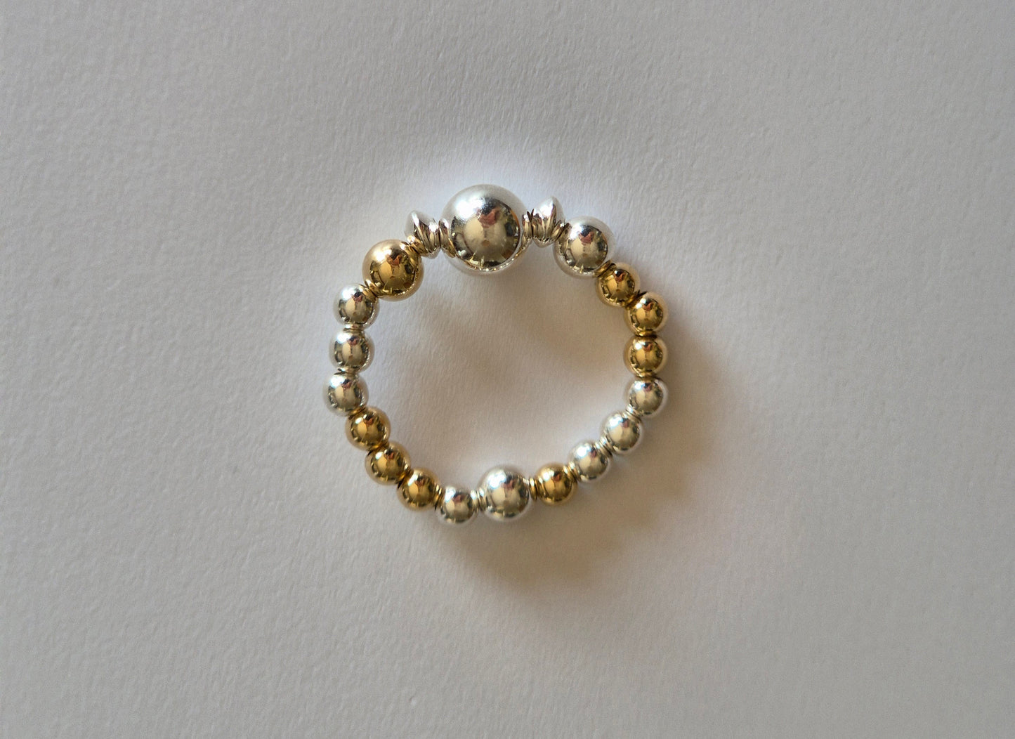 Mixed metal ring