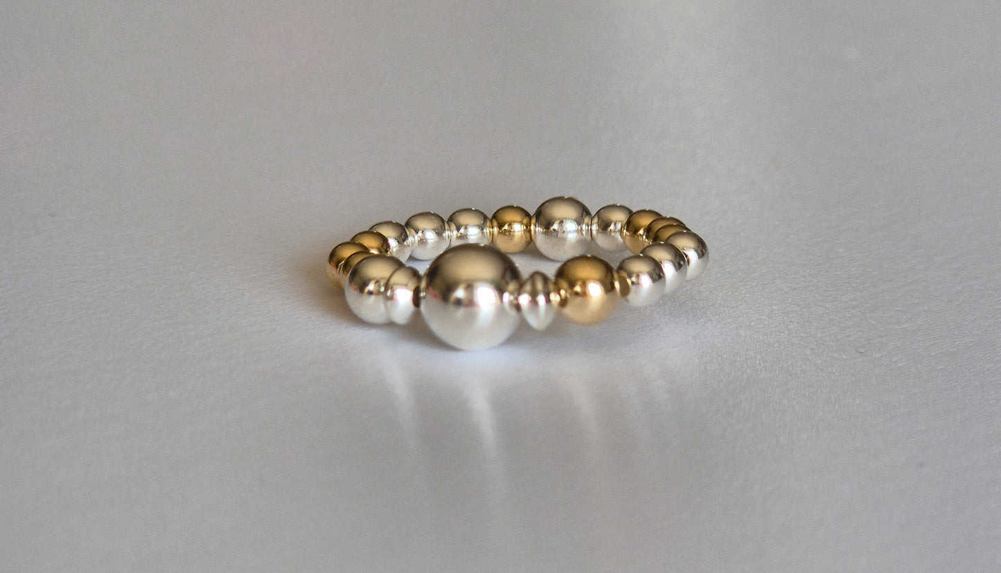 Mixed metal ring