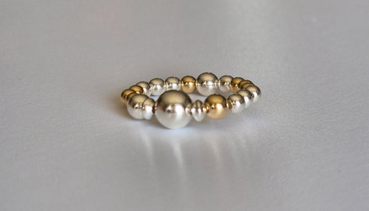 Mixed metal ring
