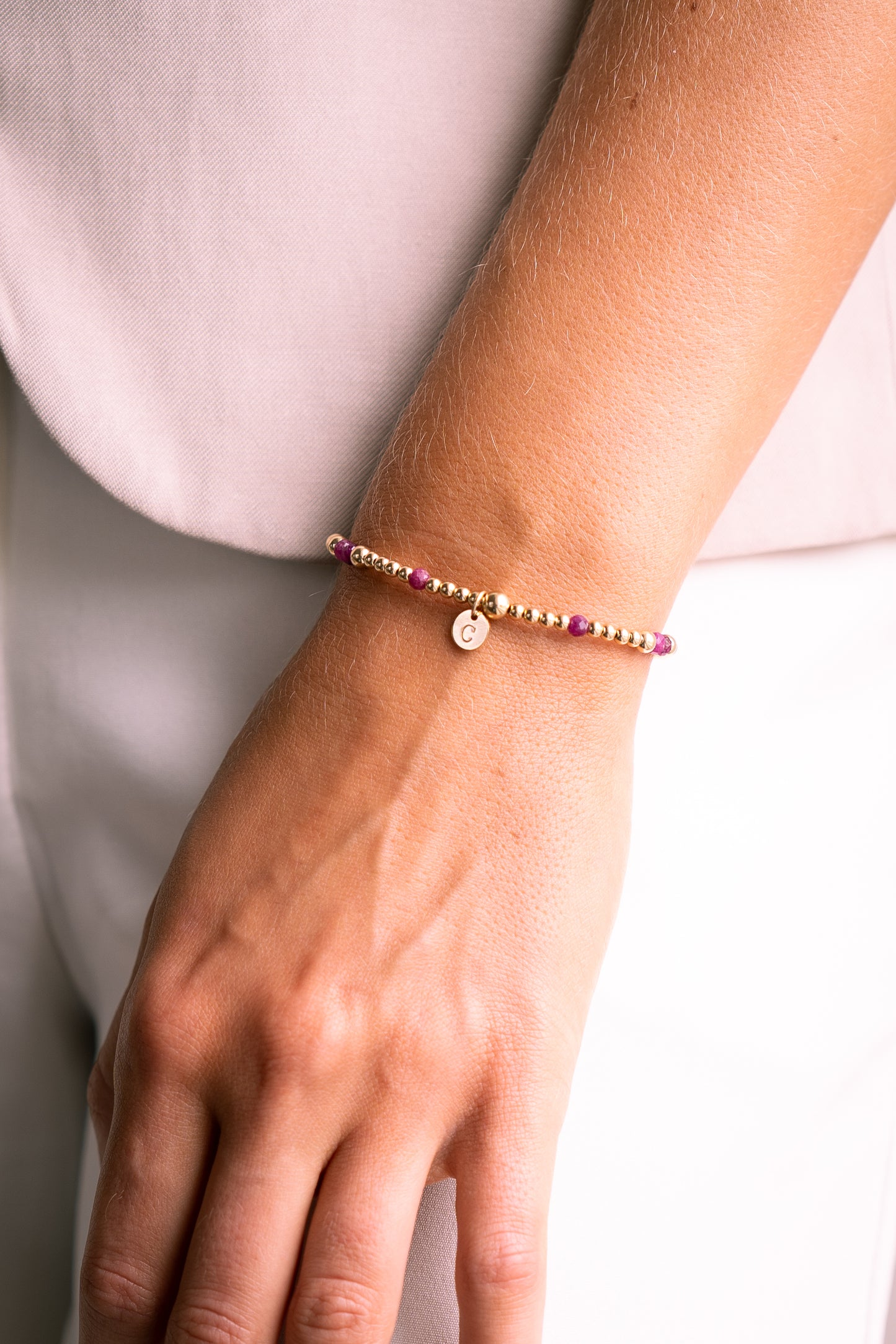 Ruby Gemstone Bracelet