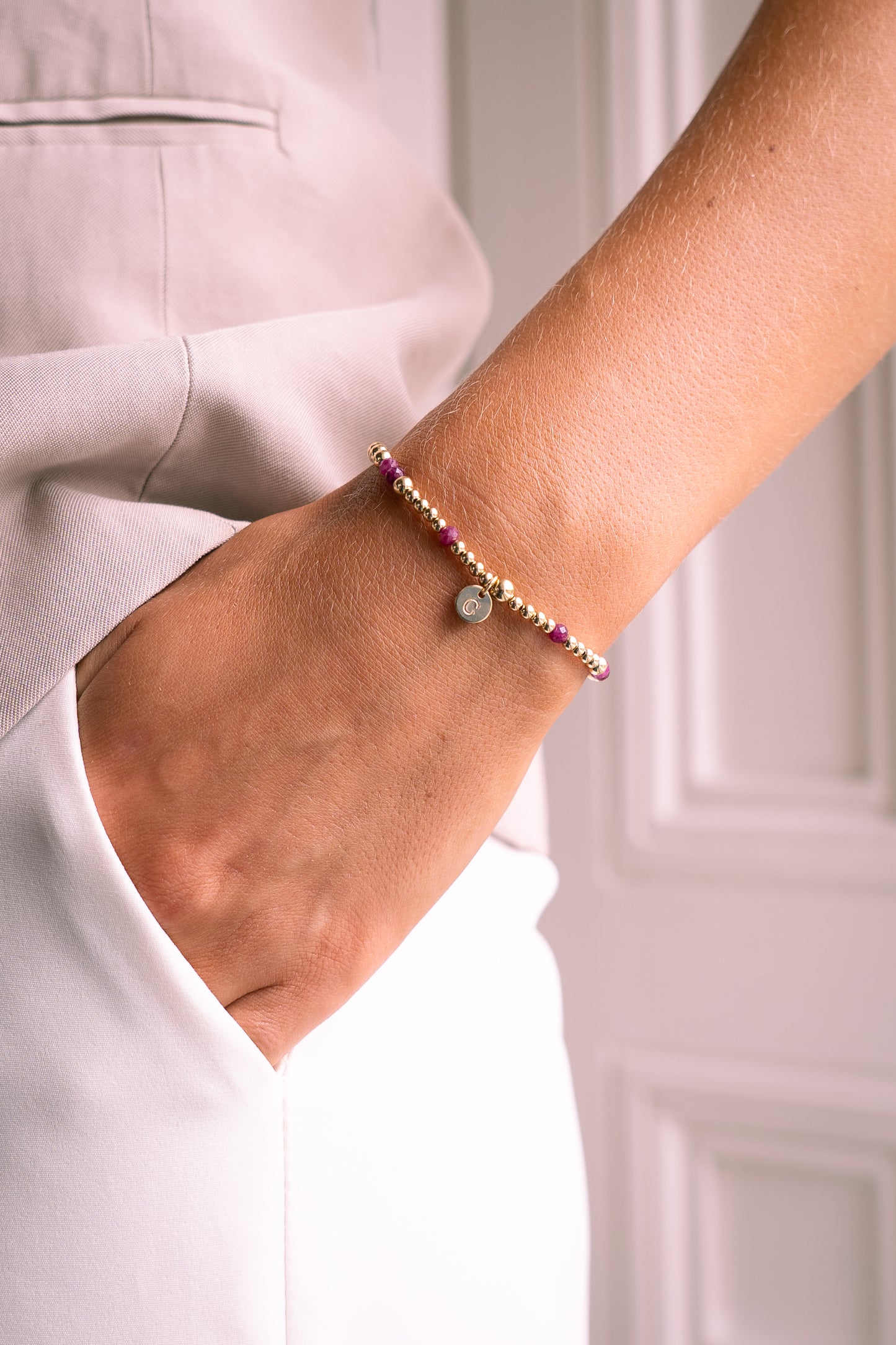Ruby Gemstone Bracelet