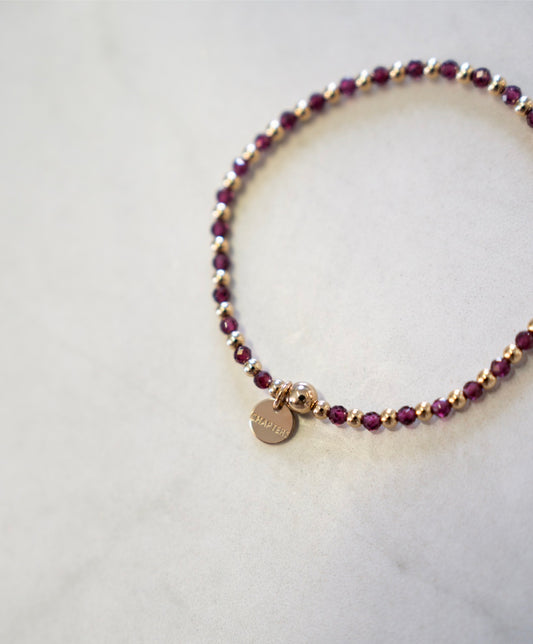 Garnet Ember Bracelet