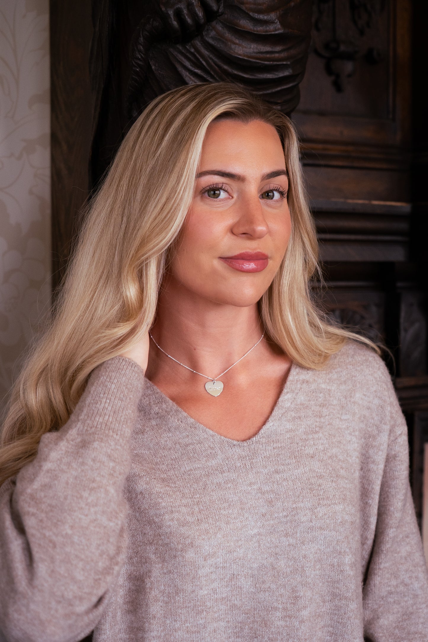 Engraved Love Heart Necklace