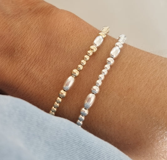 'Eryn bracelet' sterling silver/mixed metal
