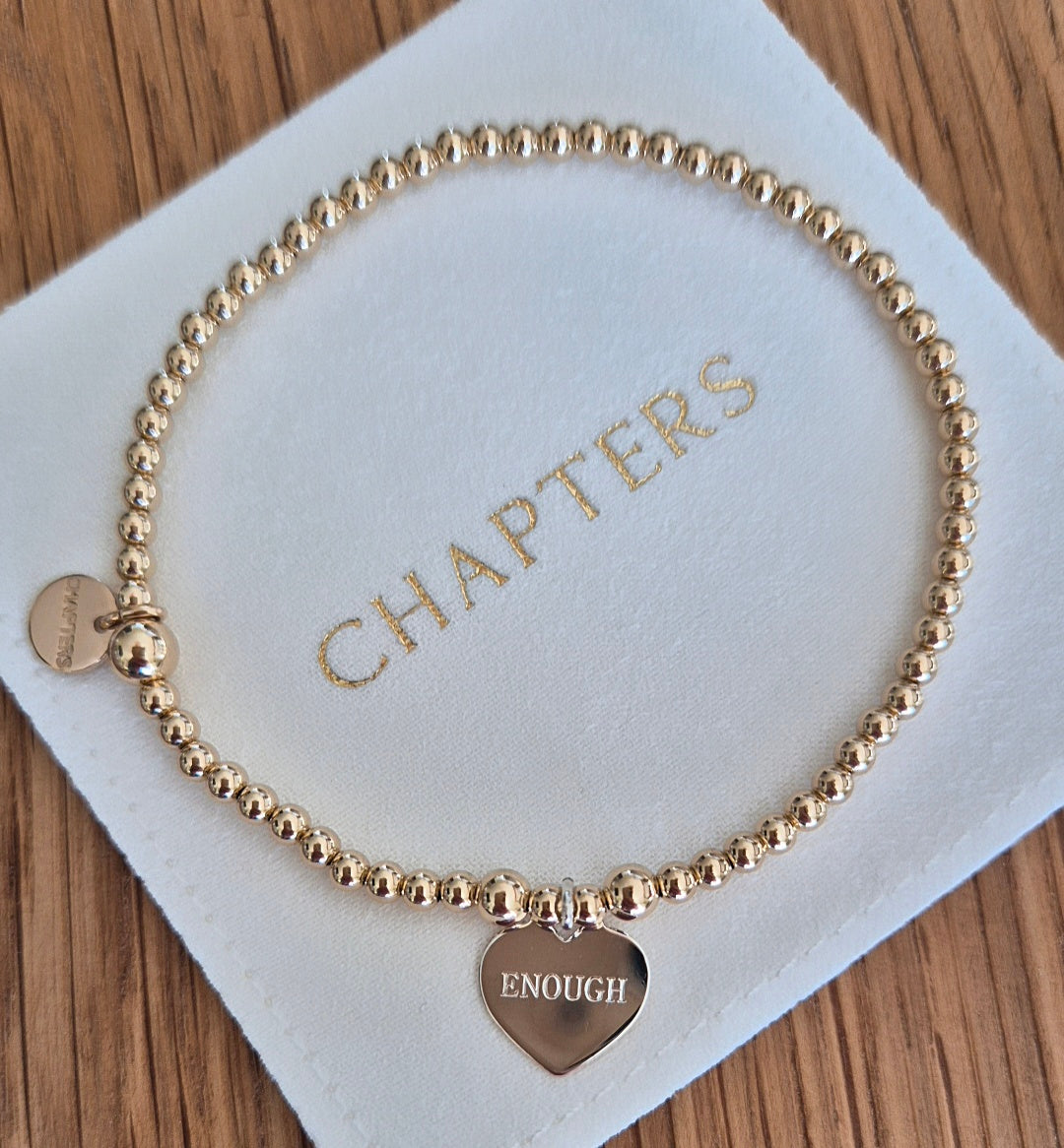 'Enough' Ladies bracelet
