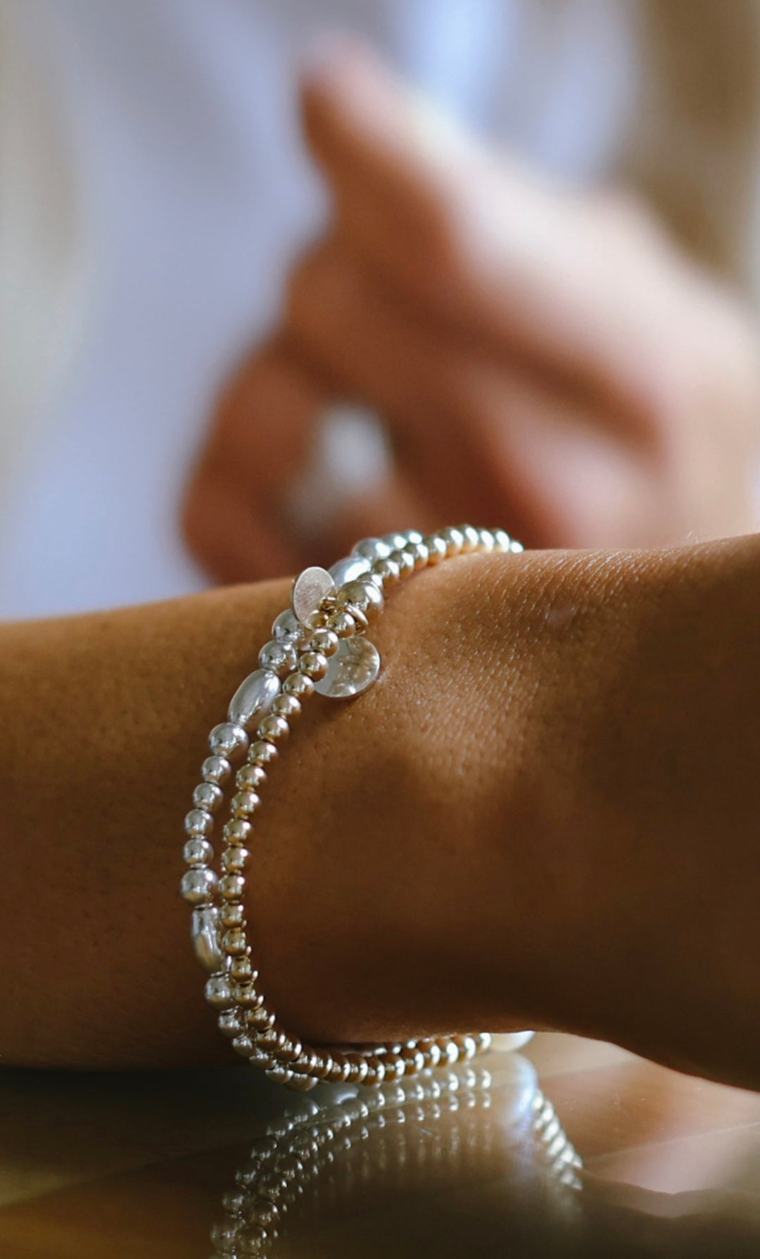 'Eryn bracelet' sterling silver/mixed metal