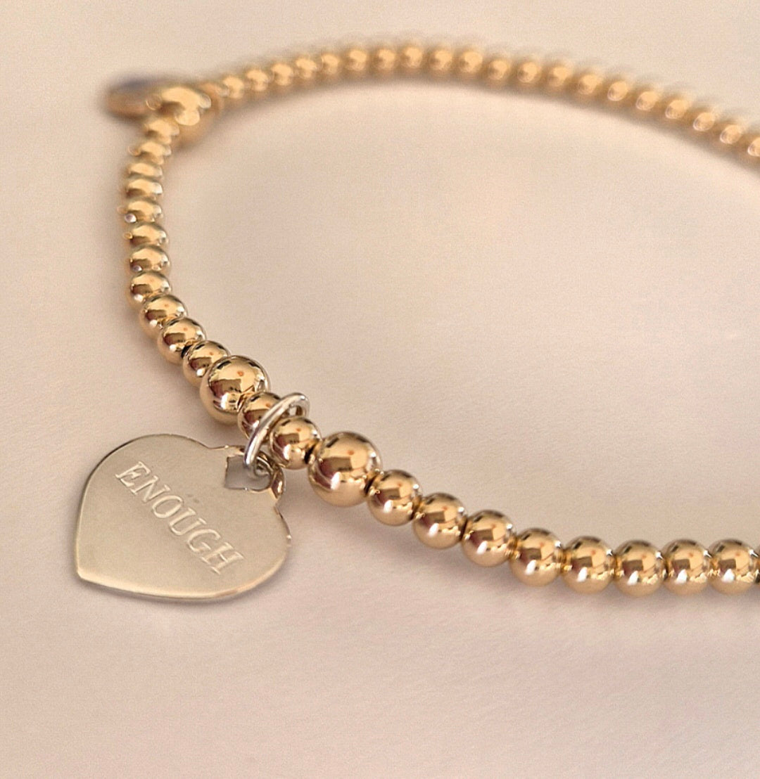 'Enough' Ladies bracelet