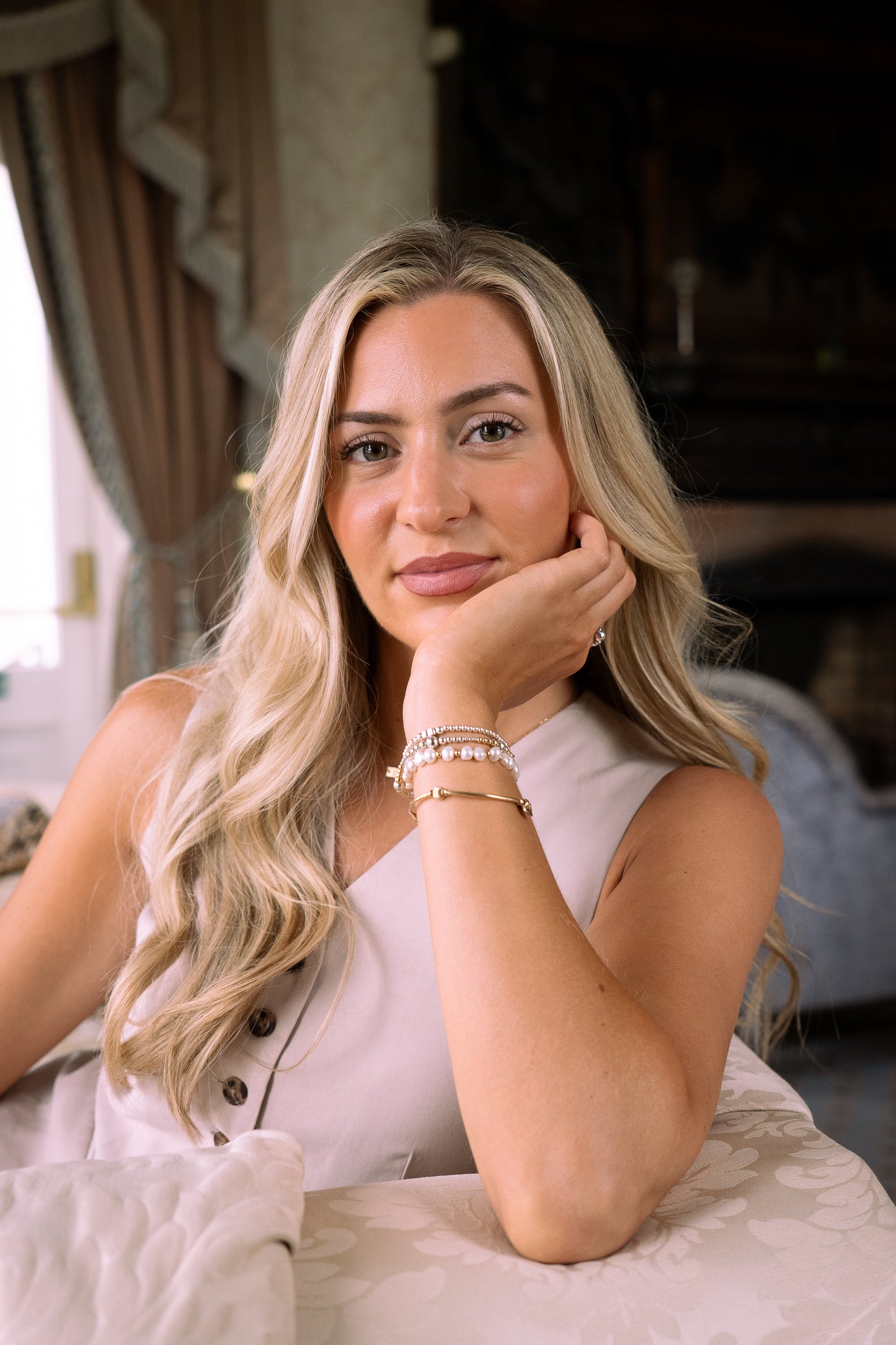 Elegant 'Melissa' freshwater pearl bracelet