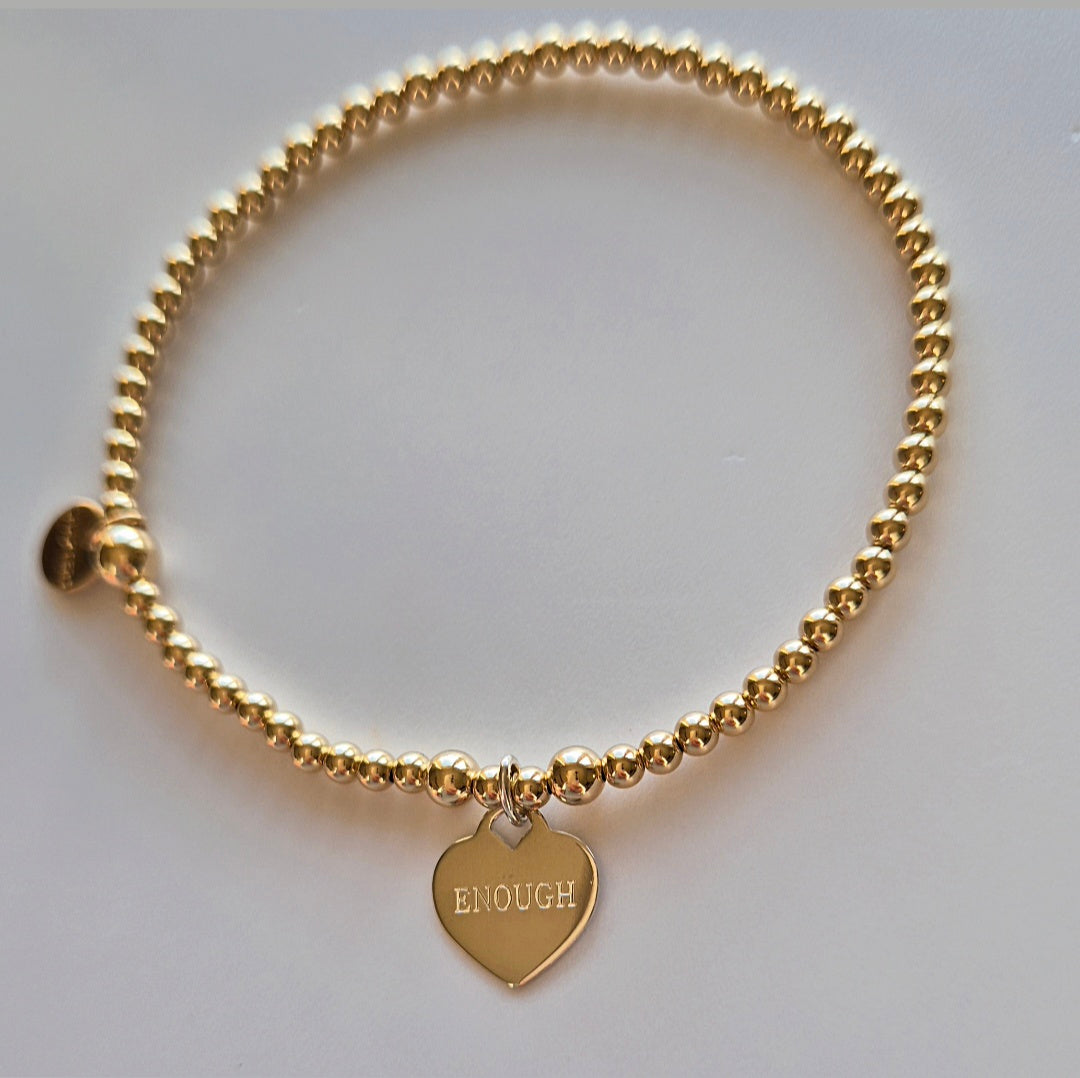 'Enough' Ladies bracelet
