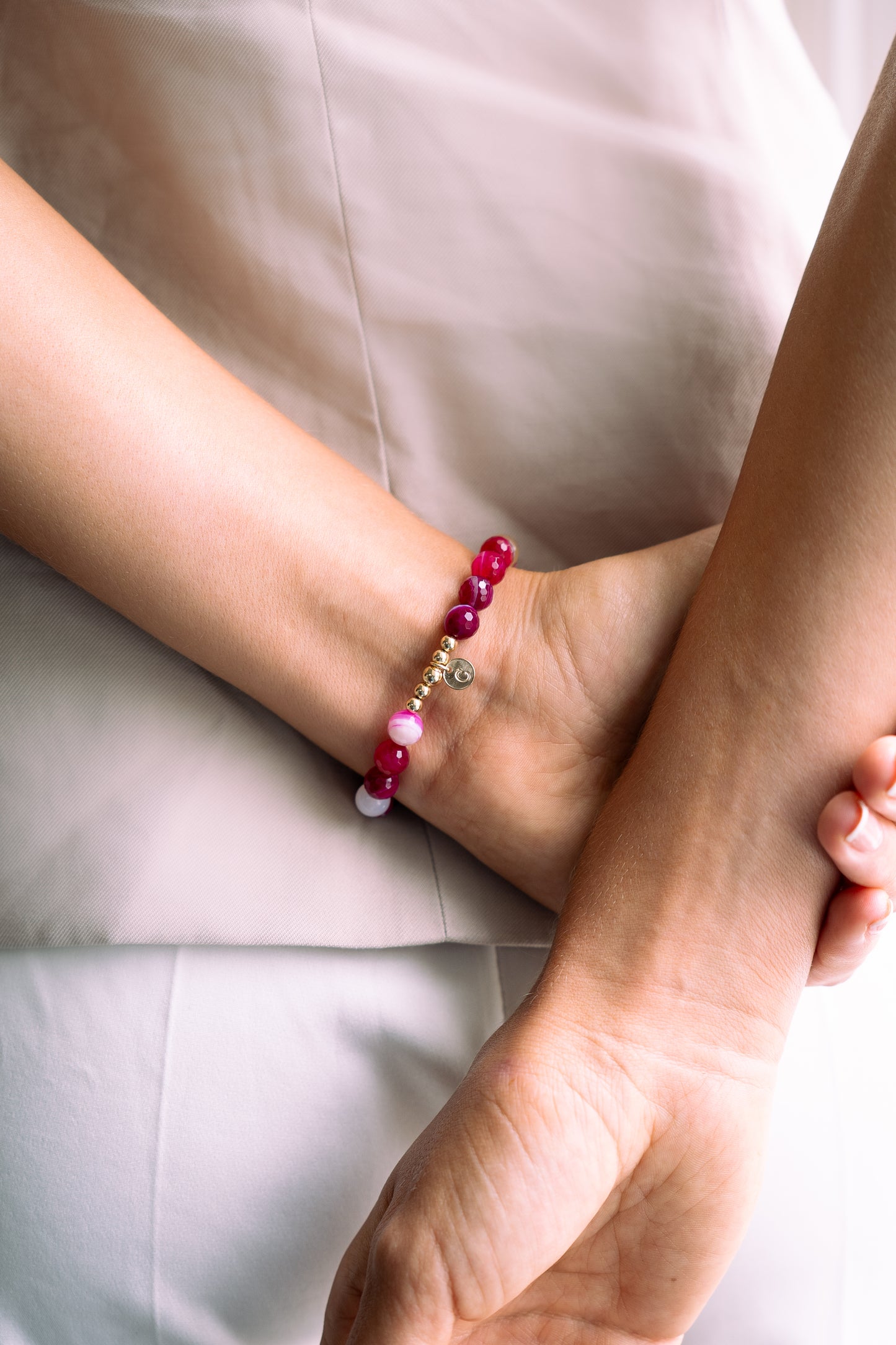 Agate gemstone bracelet