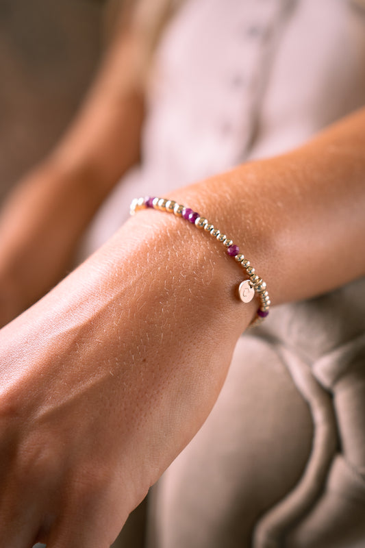 Ruby Gemstone Bracelet