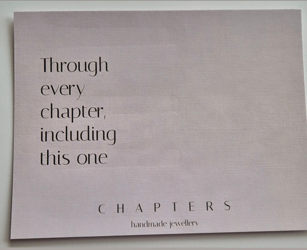 Through Every Chapter. Bridesmaids proposal card