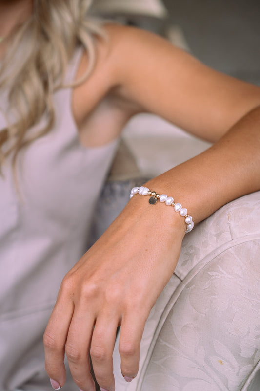 Elegant 'Melissa' freshwater pearl bracelet