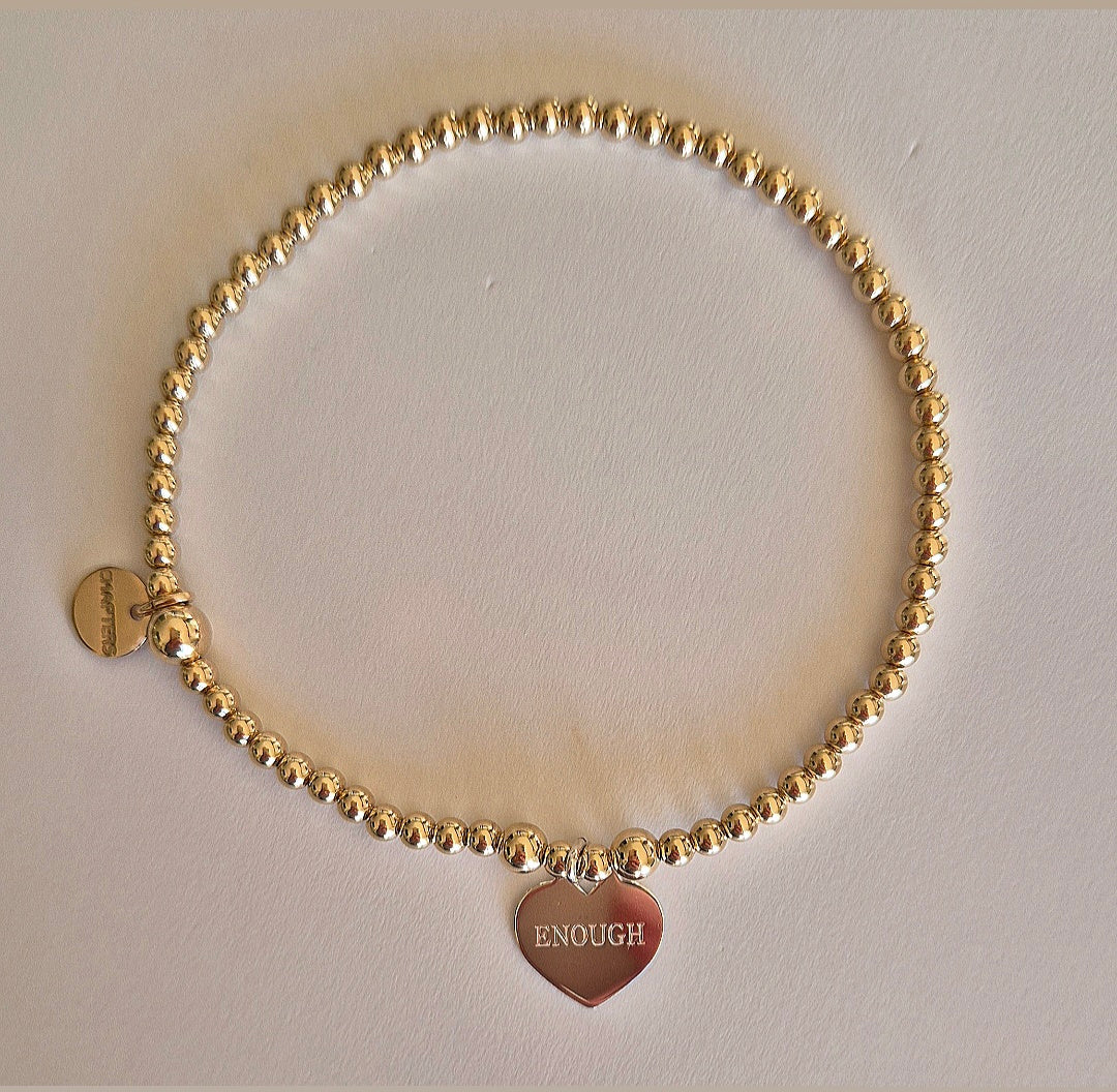 'Enough' Ladies bracelet