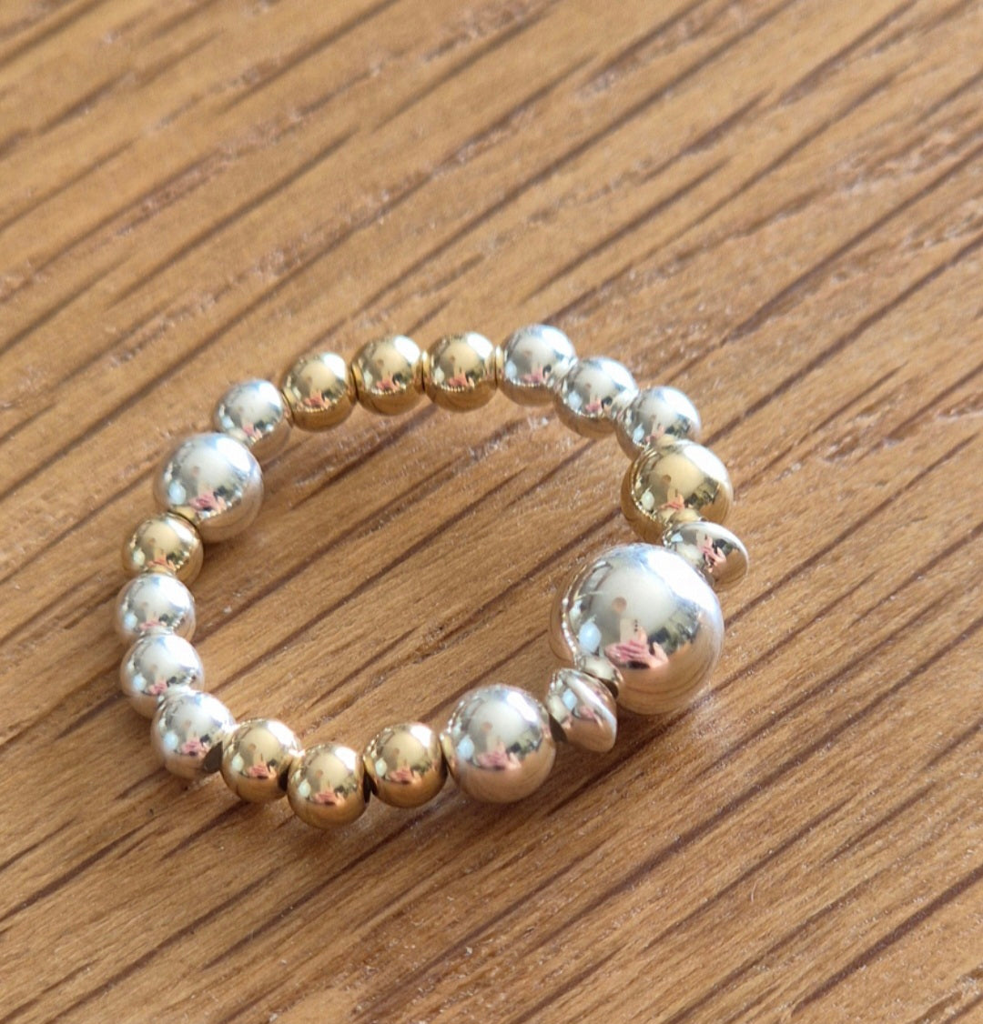 Mixed metal ring