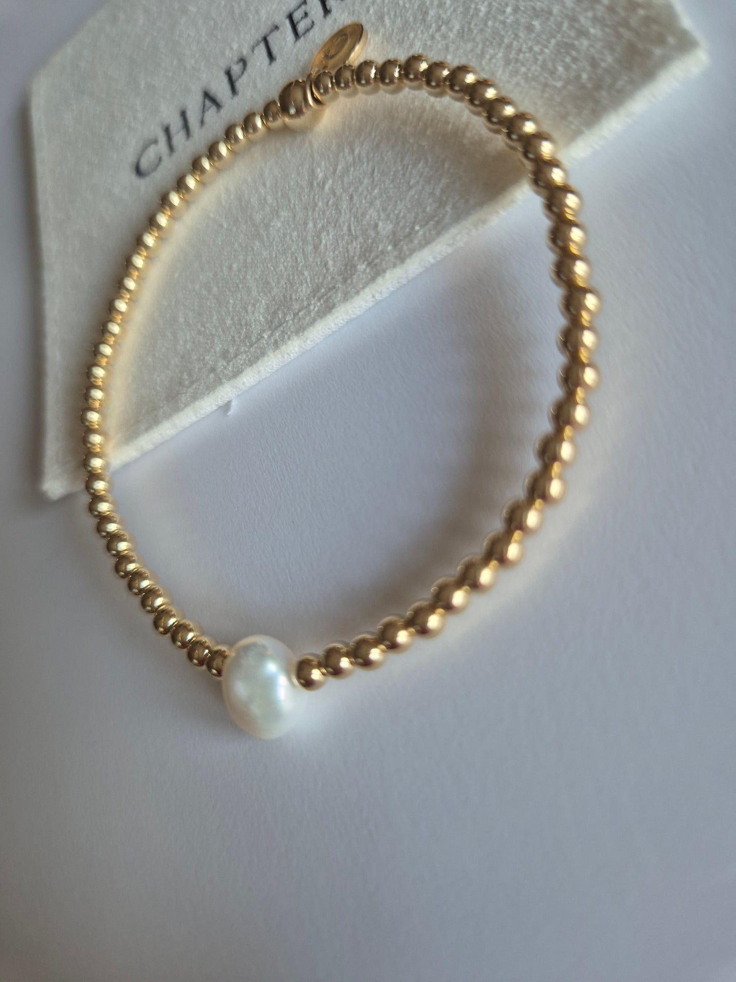 Single freshwater pearl bracelet