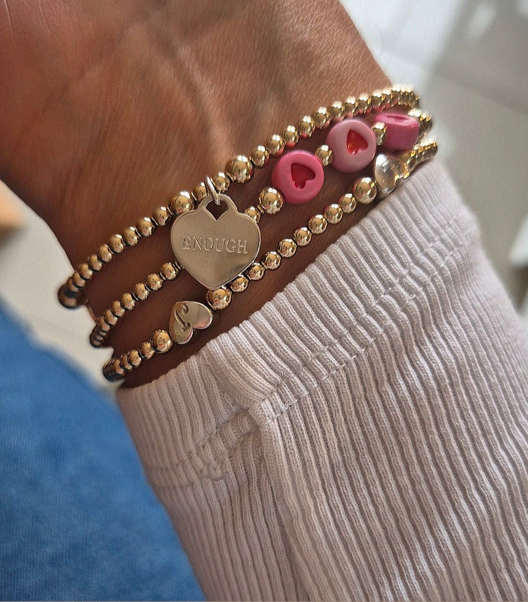 'Enough' Ladies bracelet