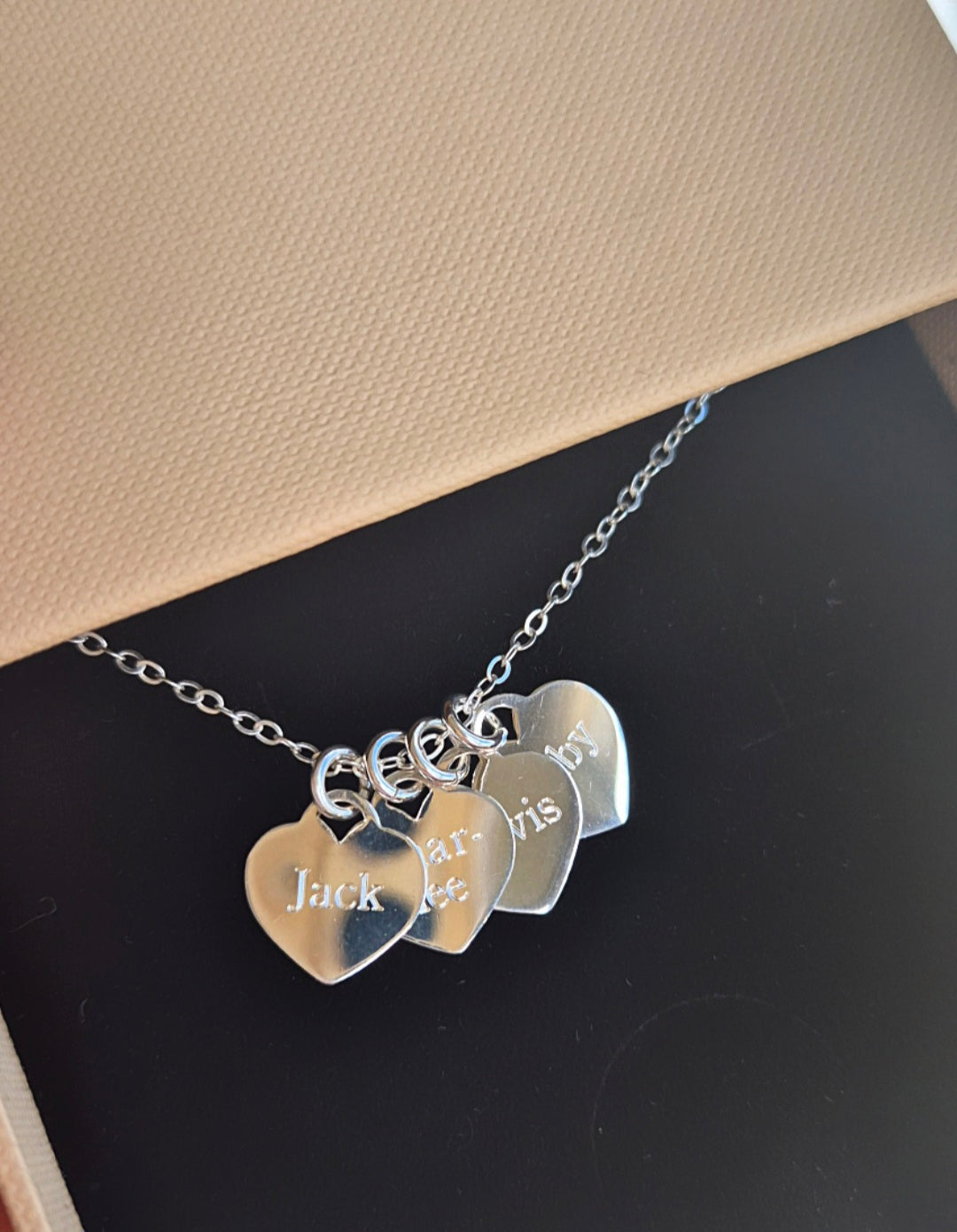 'Love Story' Engraved Necklace