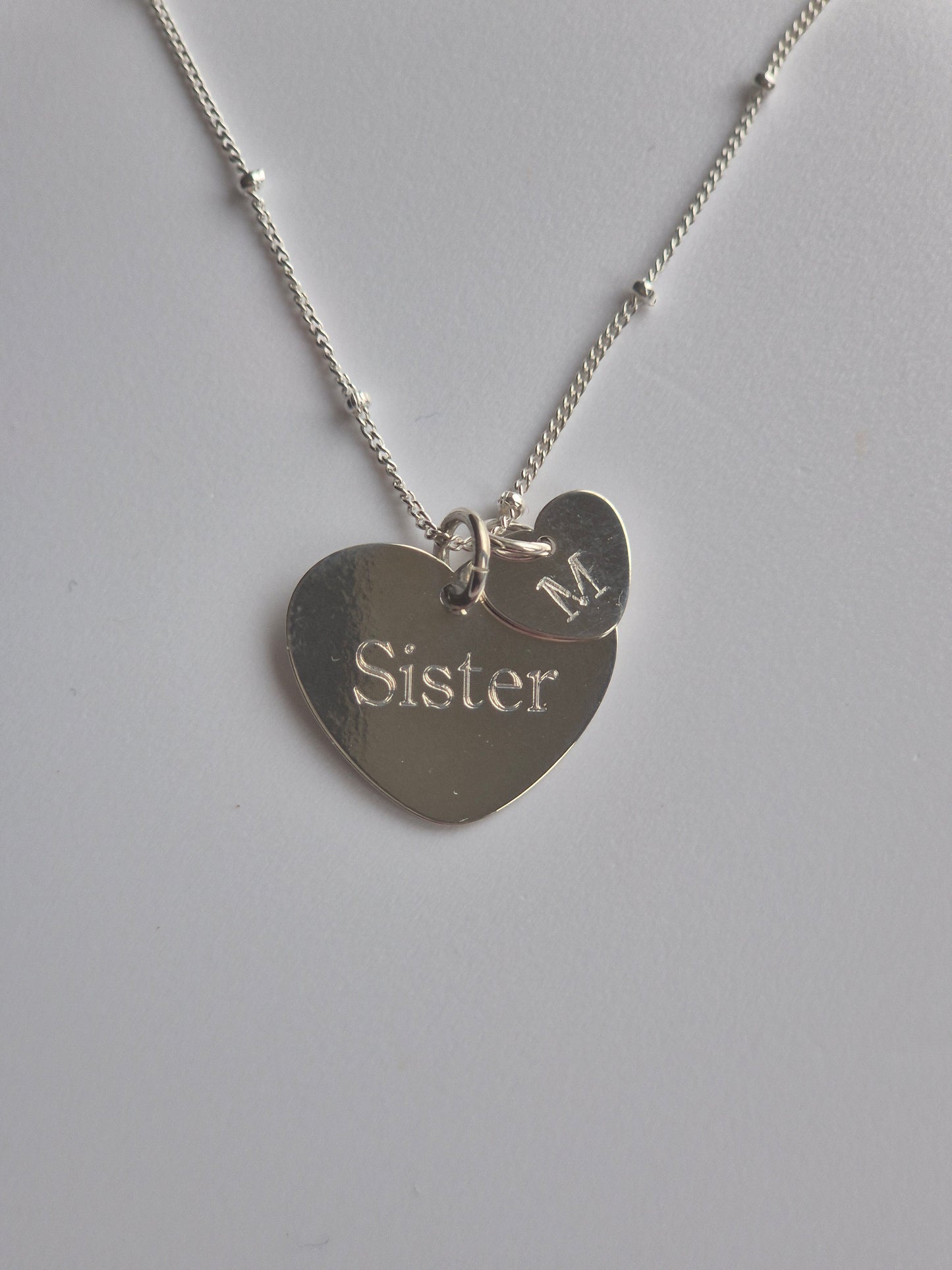 Engraved Love Heart Necklace