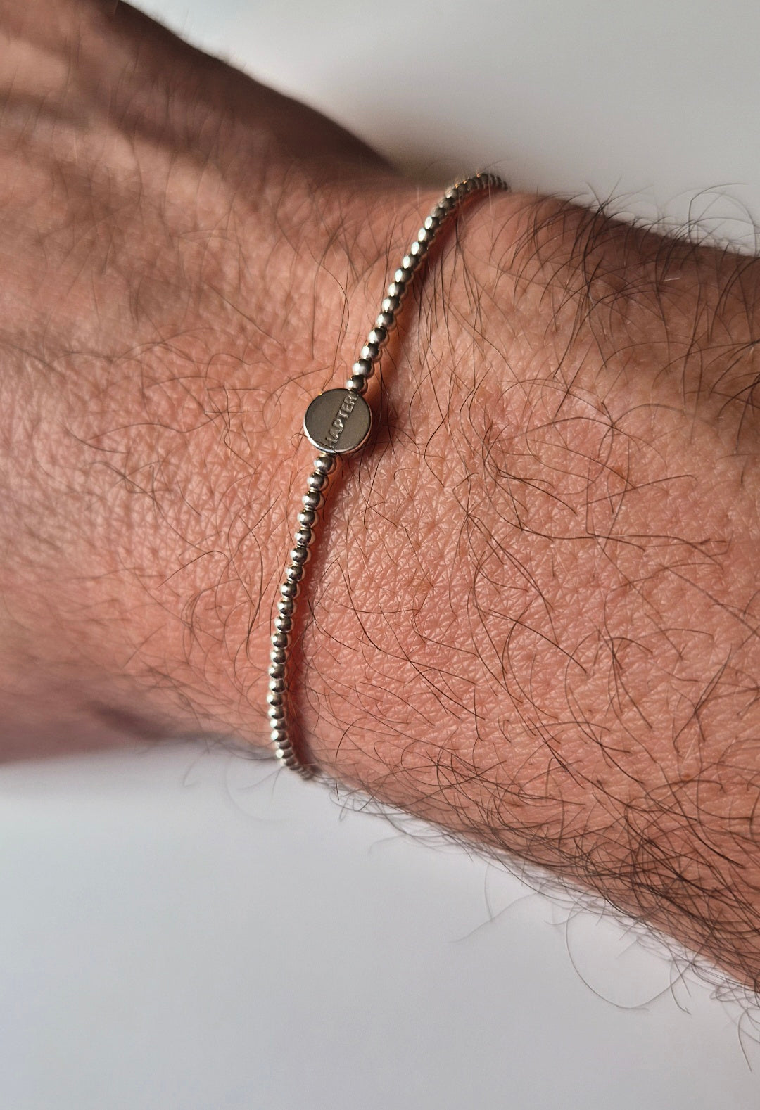 NEW Men's tiny beaded bracelet