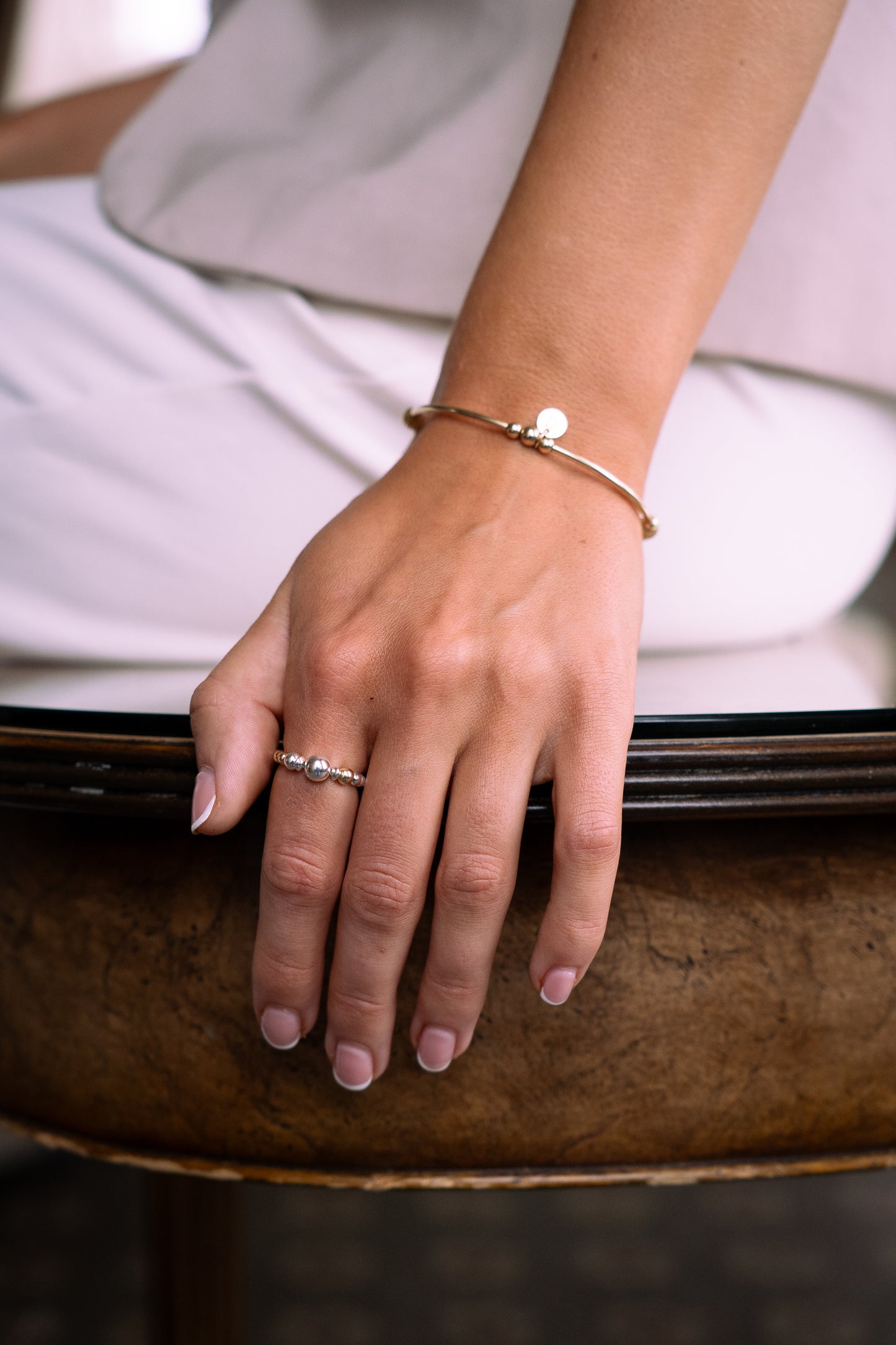 Mixed metal ring
